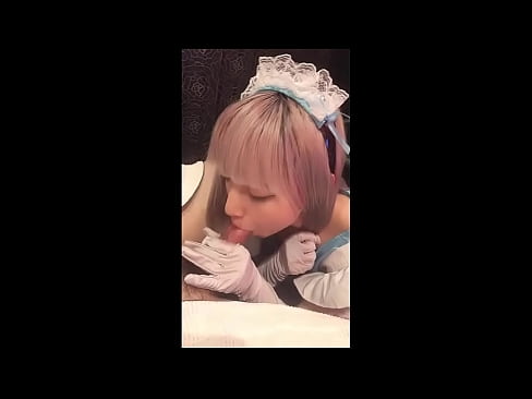❤️ Japanski idol [mayuka], kostim francuske služavke, 1. dio, pušenje i drkanje losionom ️❌ Analni video na hr.sexycamse.top ❌❤
